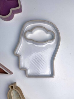 Head in the cloud 3D gedruckte Keramikschale 