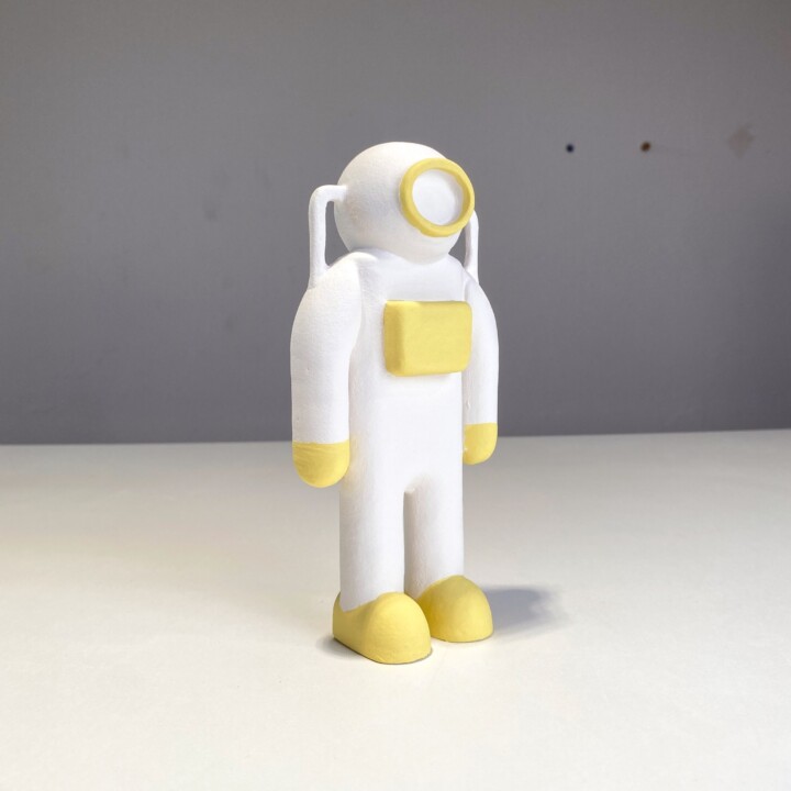 Astronaut weiss-gelb matt