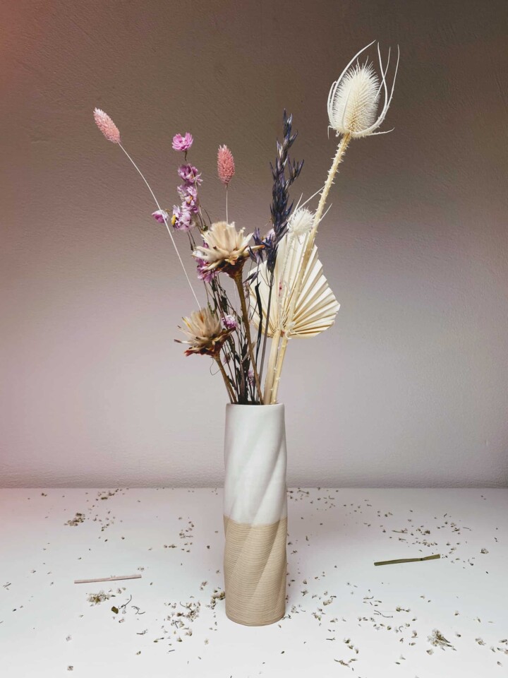 TBTTL Vase im Set mit Trockenblumen